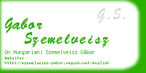 gabor szemelveisz business card