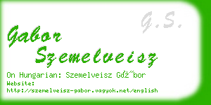 gabor szemelveisz business card